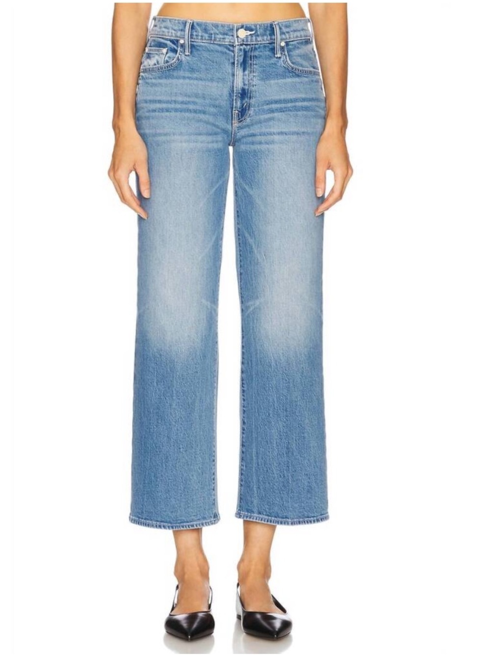 NEW MOTHER mid rise maven ankle jeans in magic school bus Size 28